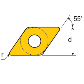 TaeguTec DNMG 130504 EA TT5080 (Pk of 10)